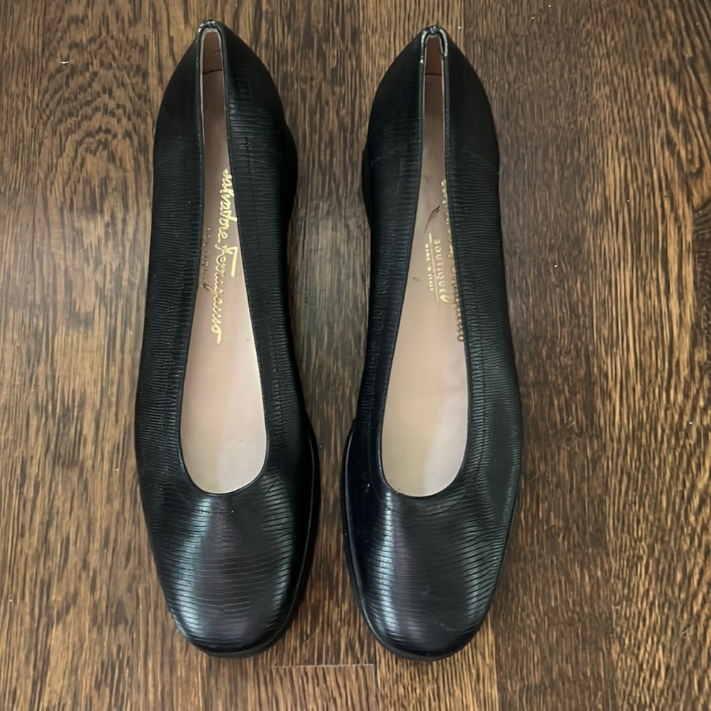 Salvatore Ferragamo Boutique Black Wedges